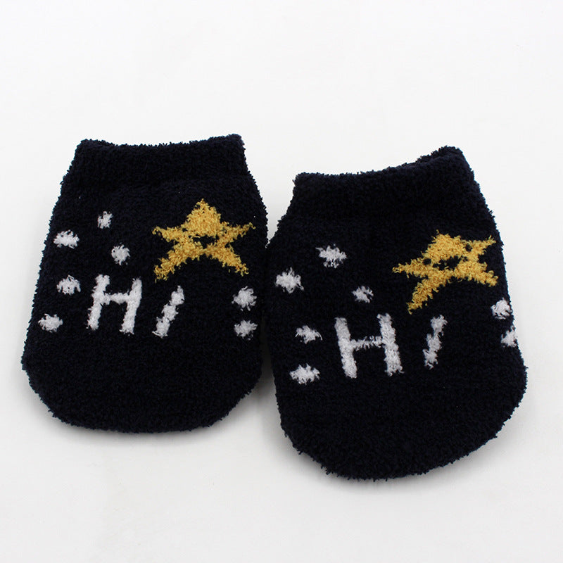 Non-slip Baby Socks Autumn Winter Coral Fleece Socks