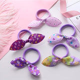 New 5PCS/Lot Fashion Rabbit Elastic Hair Bands Hair Accessories For Girls