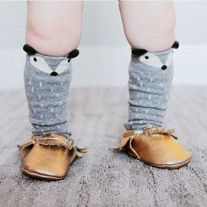 1 Pair Unisex Lovely Cute Cartoon Fox Kids baby Socks Knee Girl