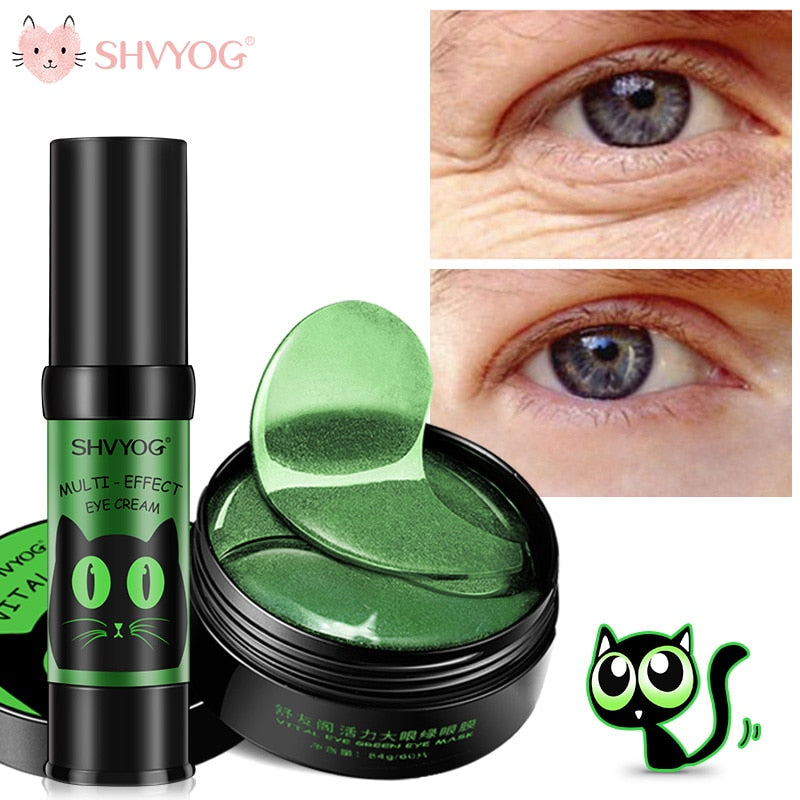 SHVYOG 60pcs Anti Wrinkle Eye Patches Crystal Collagen Under the Eyes Sleep Mask Remove Dark Circles Hydrogel Patch for the face