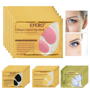 24K Gold Eye Masks 60pcs Collagen Eye Mask Ageless Sleep Mask Hydrogel Eye Patches Pads Dark Circles Moisturizing Face Mask Care