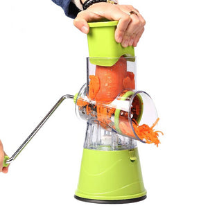 DUOLVQI Manual Vegetable Cutter Slicer Kitchen Accessories Multifunctional Round Mandoline Slicer Potato Cheese Kitchen Gadgets
