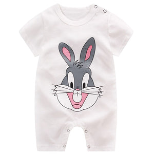 baby clothing 100% cotton unisex rompers baby boy girls short sleeve summer cartoon toddler cute Clothes 