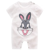 baby clothing 100% cotton unisex rompers baby boy girls short sleeve summer cartoon toddler cute Clothes 