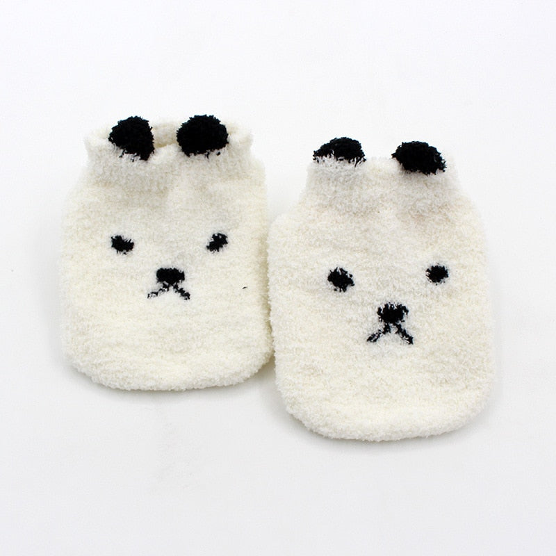 Non-slip Baby Socks Autumn Winter Coral Fleece Socks