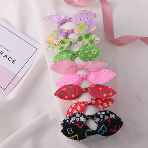 New 5PCS/Lot Fashion Rabbit Elastic Hair Bands Hair Accessories For Girls Cute Ponytail Holder Rubber Bands Children Scrunchies