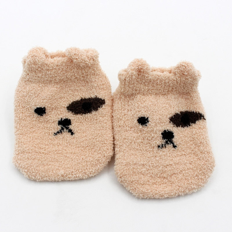 Non-slip Baby Socks Autumn Winter Coral Fleece Socks