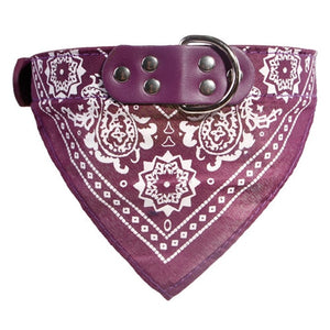 Adjustable Dog Bandana Leather