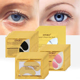 Gold Eye Masks Crystal Collagen Eye Mask Gel  Patches for Eye Ageless Anti-Wrinkle Remove Black Eye Care Face Masks 8/10/15Pairs