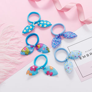 New 5PCS/Lot Fashion Rabbit Elastic Hair Bands Hair Accessories For Girls