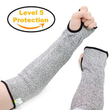 NEW Grey Safety Cut Heat Resistant Sleeves Arm Guard Protection Armband Gloves Workplace Safety Protection Defensive laborgloves