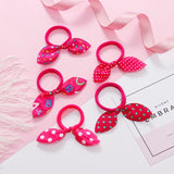 New 5PCS/Lot Fashion Rabbit Elastic Hair Bands Hair Accessories For Girls