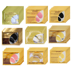 Gold Eye Masks Crystal Collagen Eye Mask Gel  Patches for Eye Ageless Anti-Wrinkle Remove Black Eye Care Face Masks 8/10/15Pairs