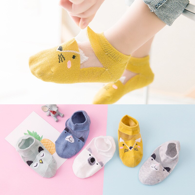 5 Pair=10PCS/lot Cut Dot Kids Socks Summer