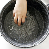 10CM Round 316 Cast Iron Cleaner Kitchen Rust Pot Pans Cleaning Scrubber Steel Rust Remover Scraper Brush Kit Metal Cleaning