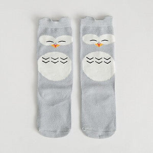 1 Pair Unisex Lovely Cute Cartoon Fox Kids baby Socks Knee Girl