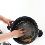 10CM Round 316 Cast Iron Cleaner Kitchen Rust Pot Pans Cleaning Scrubber Steel Rust Remover Scraper Brush Kit Metal Cleaning