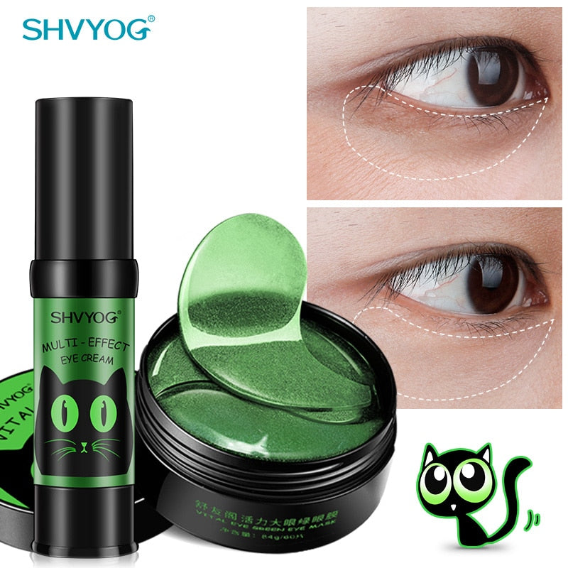 SHVYOG 60pcs Anti Wrinkle Eye Patches Crystal Collagen Under the Eyes Sleep Mask Remove Dark Circles Hydrogel Patch for the face