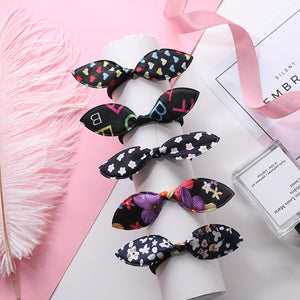 New 5PCS/Lot Fashion Rabbit Elastic Hair Bands Hair Accessories For Girls Cute Ponytail Holder Rubber Bands Children Scrunchies