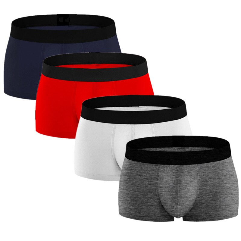 4pcs/pack Mens Underwear Boxers Men Boxer