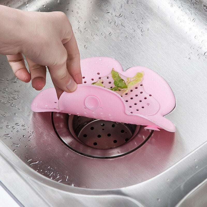 FUNBAKY Flower Star Mesh Kitchen Silicone Sink Strainer Colander Bathroom Kitchen Accesories Gadgets
