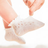 10pc/lot(5 Paris) Summer Baby Socks Mesh Thin 100%cotton Unisex Infant Socks Short Breathable Children's Socks for 0-3Years