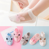 5 Pair=10PCS/lot Cut Dot Kids Socks Summer