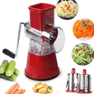 DUOLVQI Manual Vegetable Cutter Slicer Kitchen Accessories Multifunctional Round Mandoline Slicer Potato Cheese Kitchen Gadgets