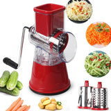 DUOLVQI Manual Vegetable Cutter Slicer Kitchen Accessories Multifunctional Round Mandoline Slicer Potato Cheese Kitchen Gadgets