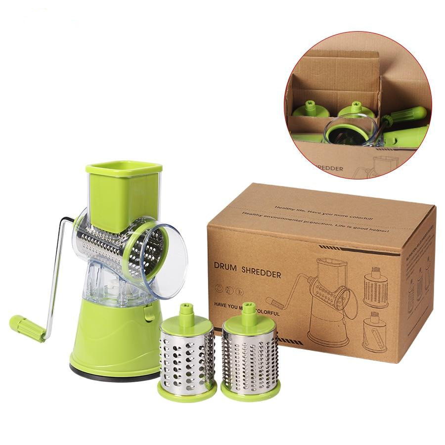DUOLVQI Manual Vegetable Cutter Slicer Kitchen Accessories Multifunctional Round Mandoline Slicer Potato Cheese Kitchen Gadgets