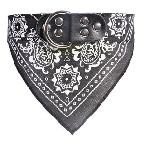 Adjustable Dog Bandana Leather