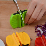 Portable Mini kitchen Knife Sharpener Kitchen Tools Accessories Creative Butterfly Type Two-stage Camping Pocket Knife Sharpener