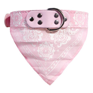 Adjustable Dog Bandana Leather