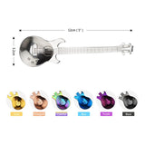 Stainless Steel Guitar Spoon Coffee Tea Stirring Spoon Music Theme Small Spoon  Ice Cream Scoop Creative Home Kitchen Tableware 