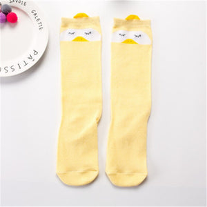 1 Pair Unisex Lovely Cute Cartoon Fox Kids baby Socks Knee Girl