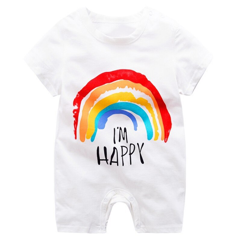 baby clothing 100% cotton unisex rompers baby boy girls short sleeve summer cartoon toddler cute Clothes 