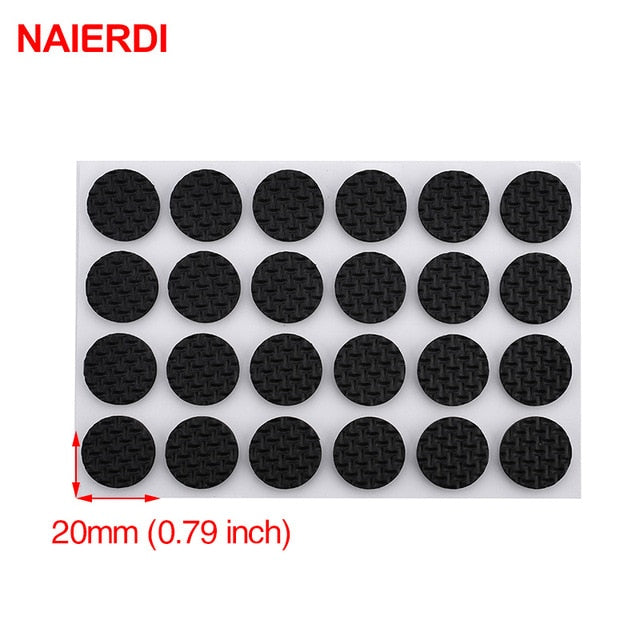 NAIERDI 1-24PCS Self Adhesive Furniture Leg Feet Table Protector Hardware