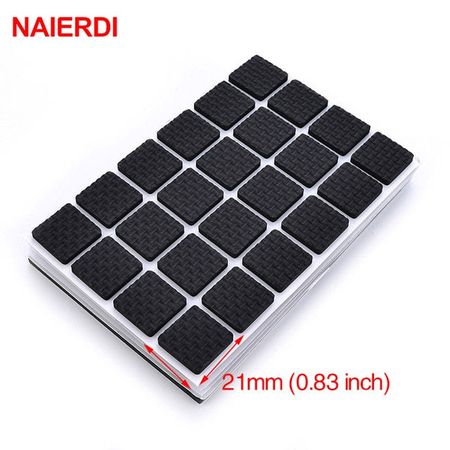 NAIERDI 1-24PCS Self Adhesive Furniture Leg Feet Table Protector Hardware
