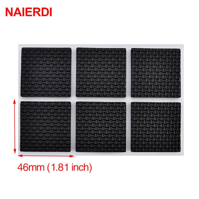 NAIERDI 1-24PCS Self Adhesive Furniture Leg Feet Table Protector Hardware