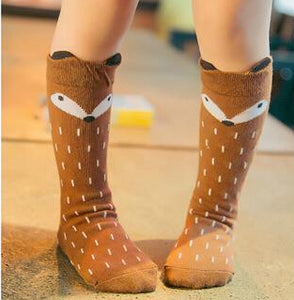 Cartoon Cute Kids Socks Bear