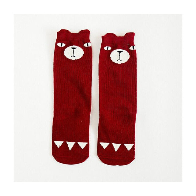 Cartoon Cute Kids Socks Bear