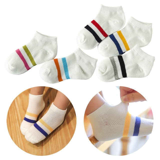 5 Pair/lot New Soft Cotton Boys Girls Cute Socks