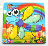 1Pcs Cartoon Wooden Animal and Transportation 3d Puzzle