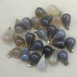 Natural stone water drop  pendants Charms fit