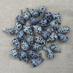 Natural stone water drop  pendants Charms fit